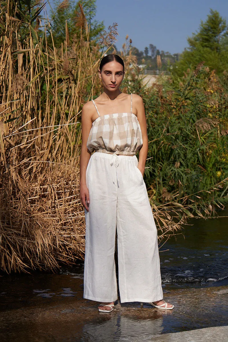 White Linen Pants