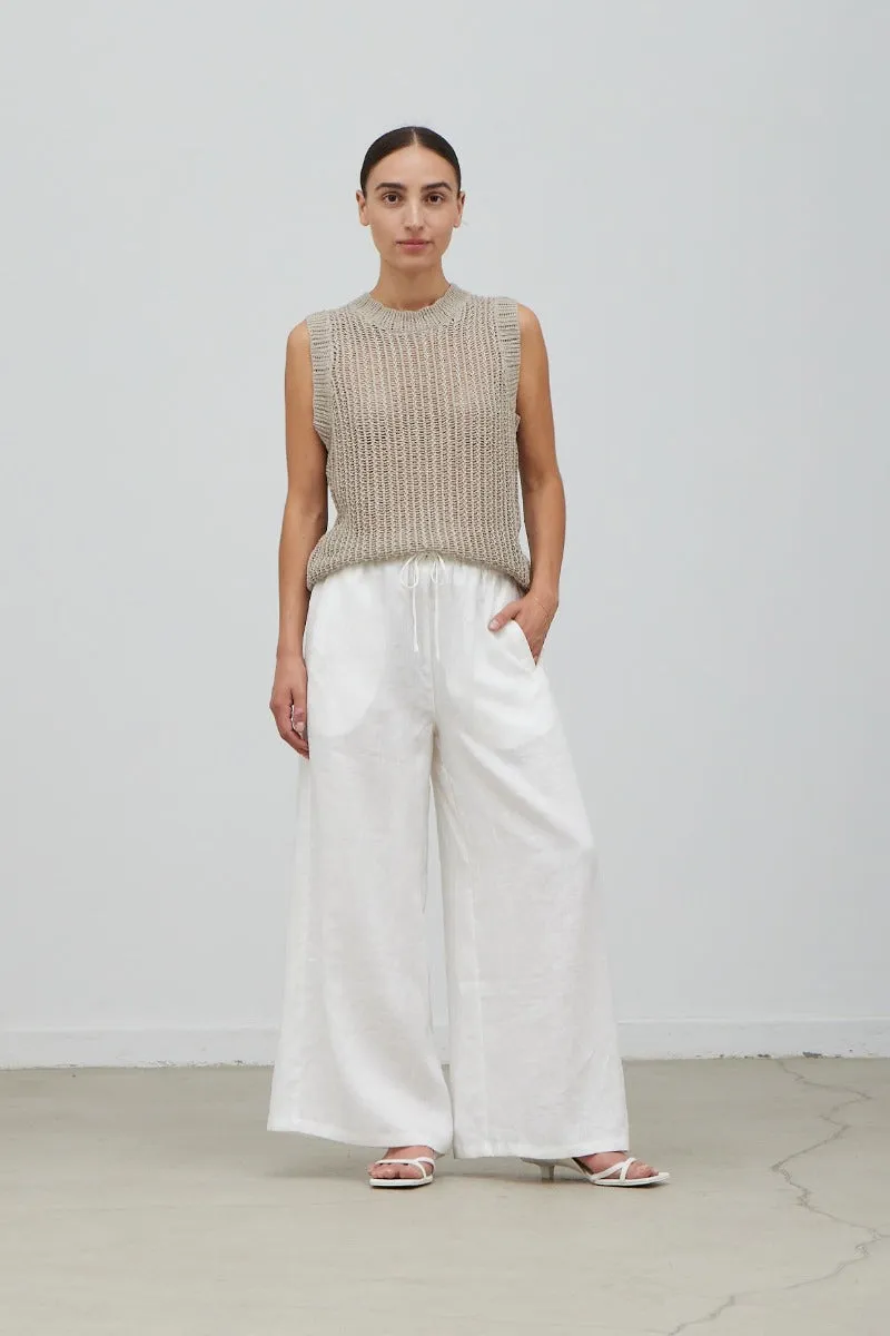 White Linen Pants