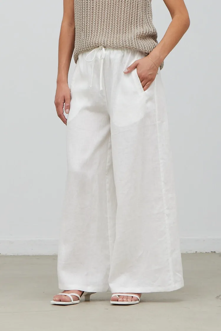 White Linen Pants