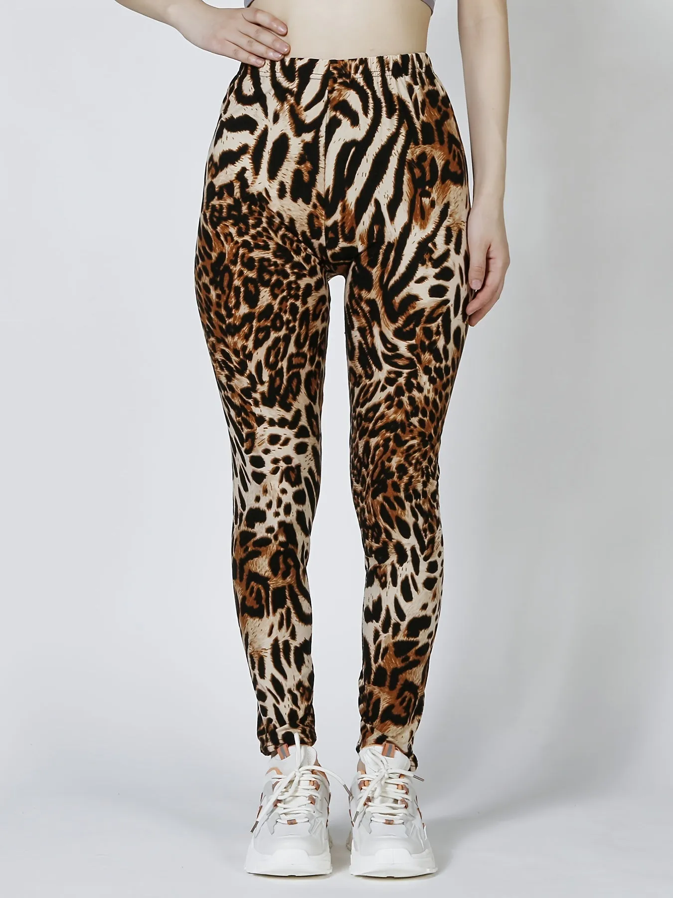 Wildly Chic Leopard Leggings High Waist Slim Fit Ultimate Style