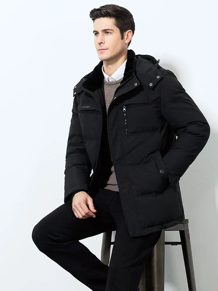 Winter middle-aged and elderly men's down jacket