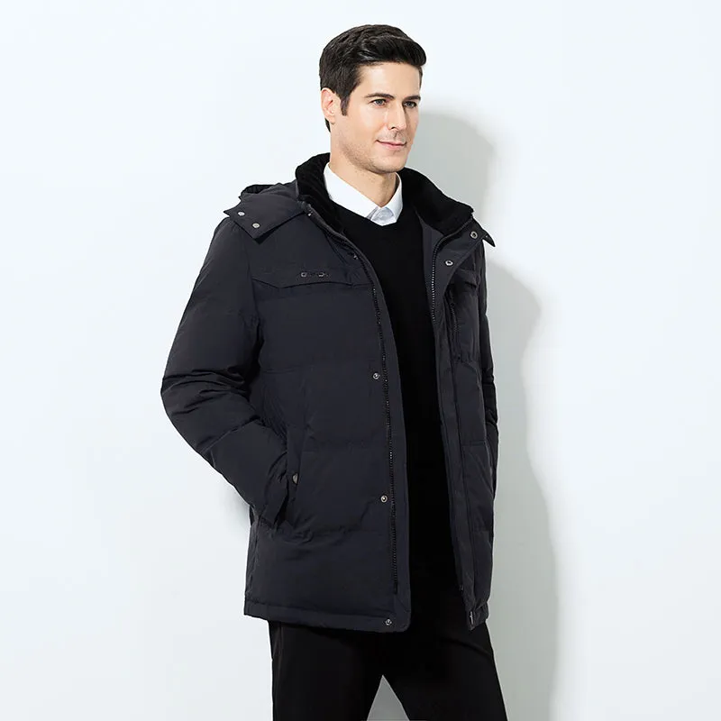 Winter middle-aged and elderly men's down jacket