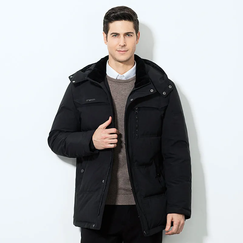 Winter middle-aged and elderly men's down jacket