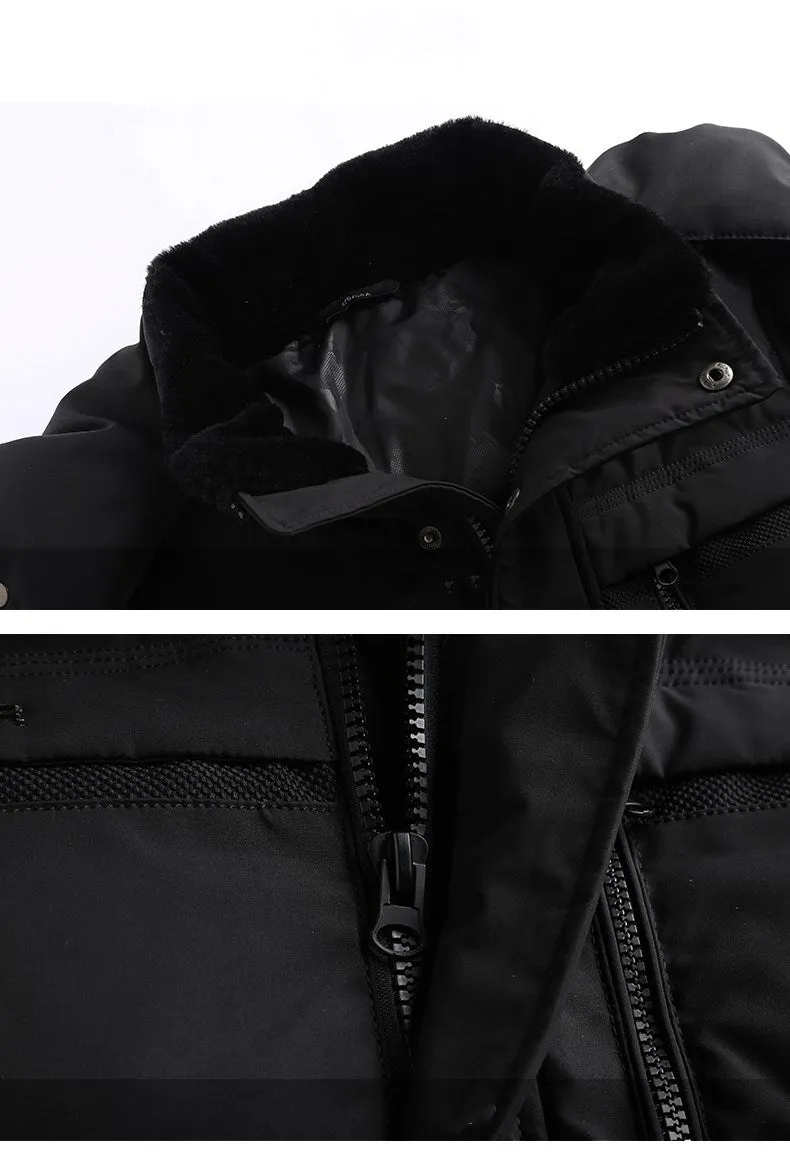 Winter middle-aged and elderly men's down jacket