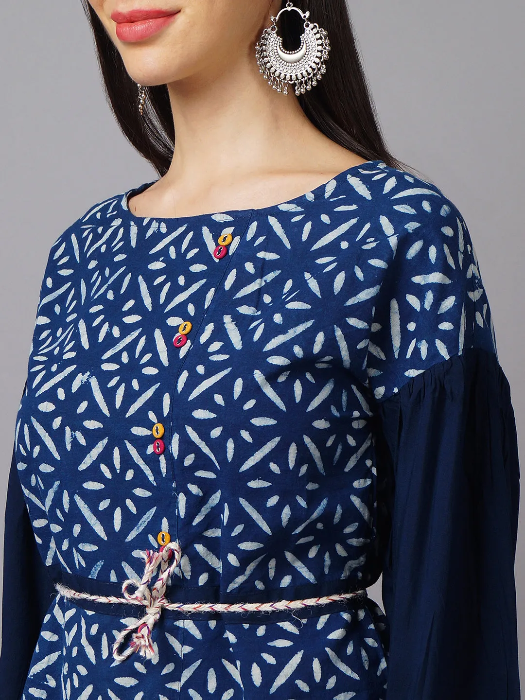 Women Indigo Blue Top