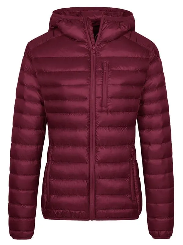 Women's Packable Down Jacket Lightweight Puffer Coat with Hood ThermoLite II