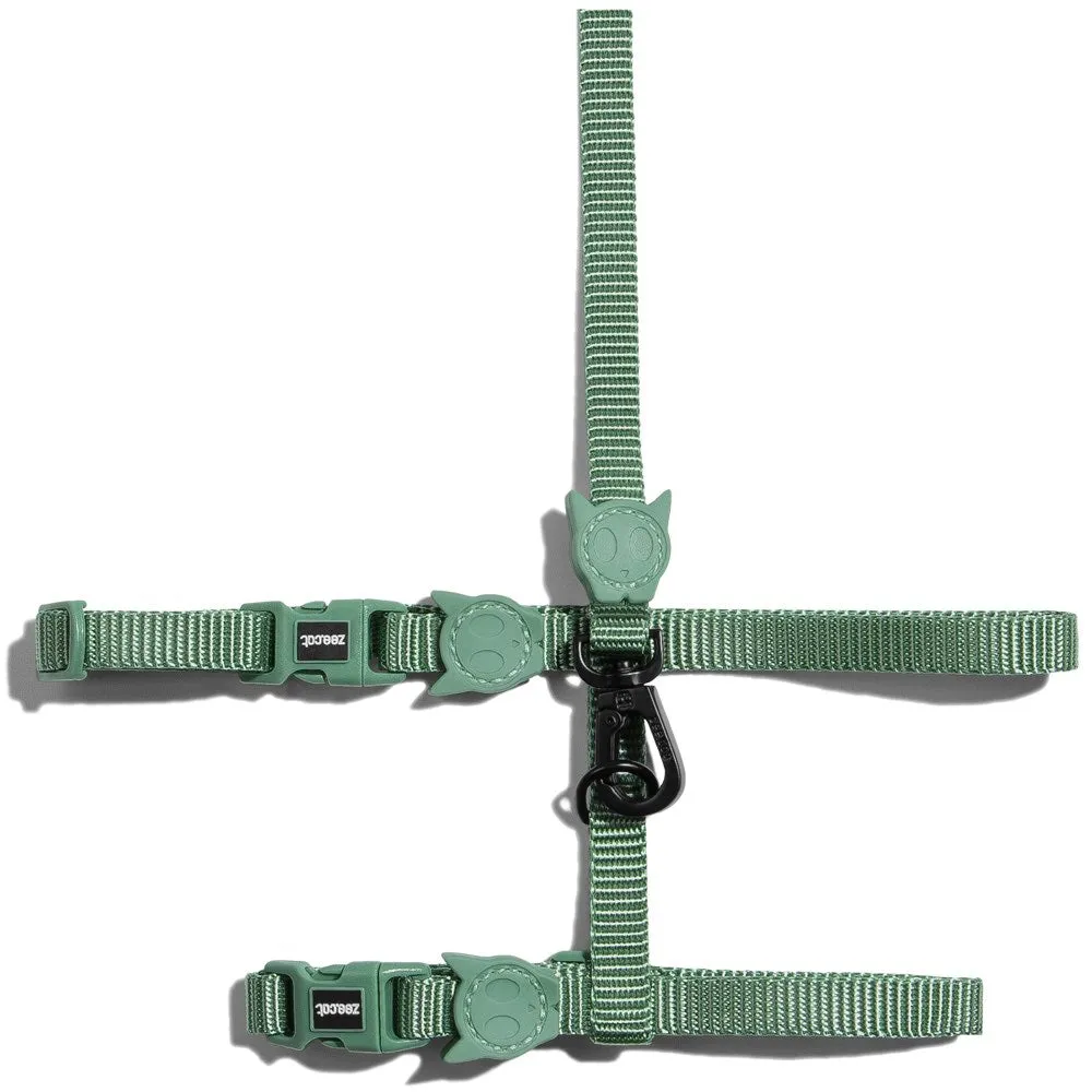 Zee.Cat Cat Harness & Leash Set (Army Green)